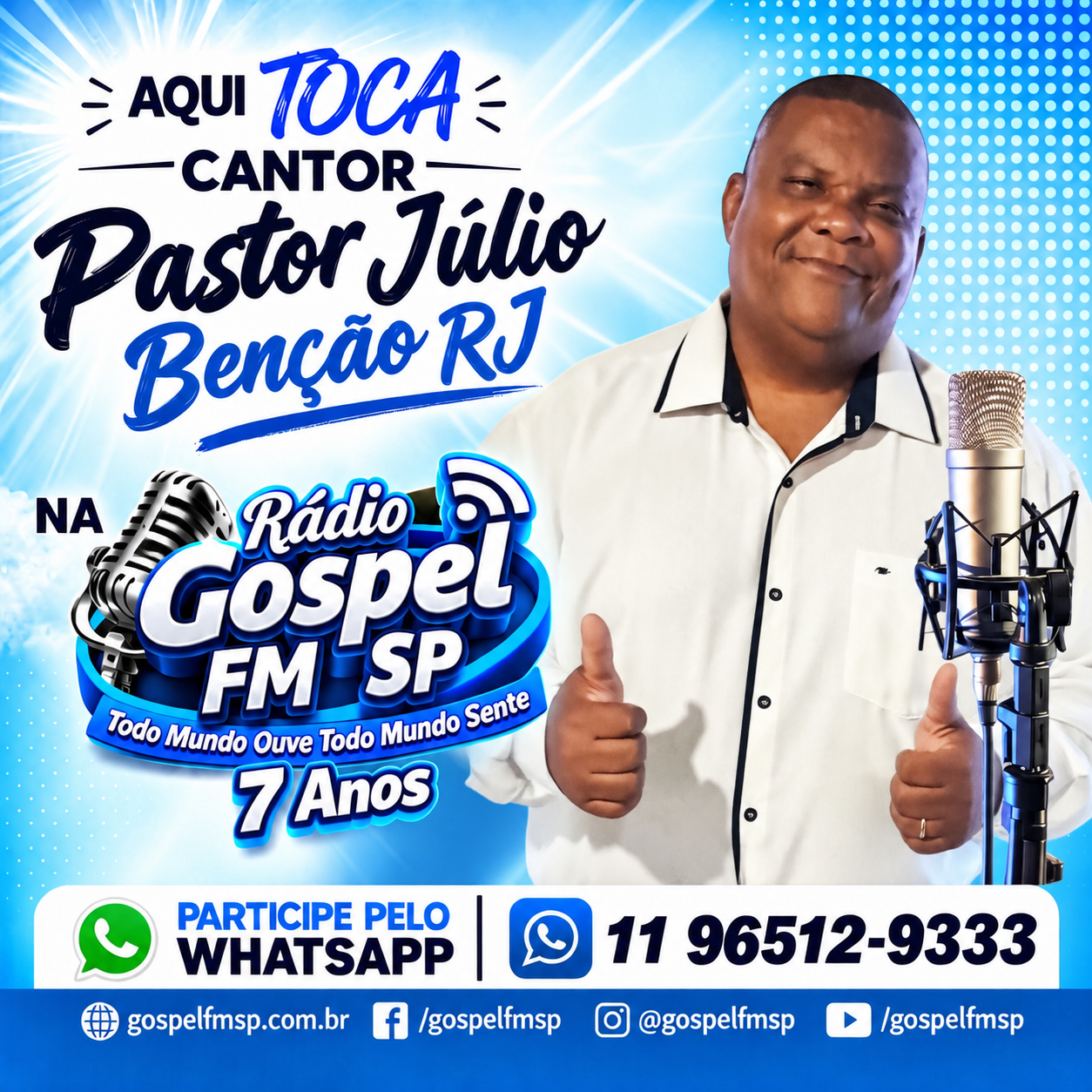 Pastor Júlio bênção RJ